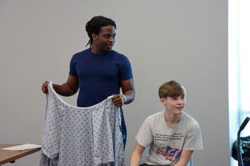 two students with scrubs