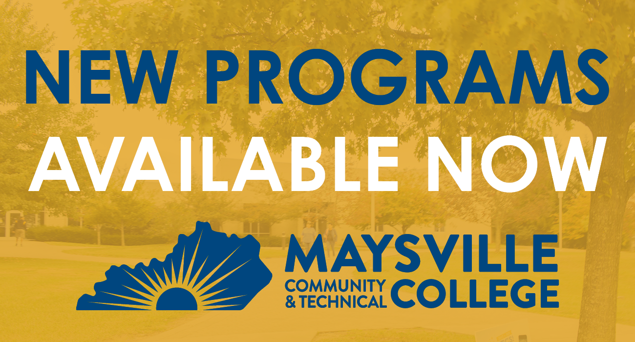New Programs Available Now! with MCTC logo on gold background.