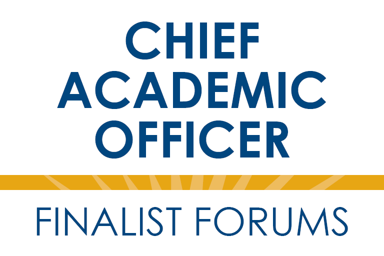 Chief Academic Officer Finalist Forums