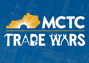MCTC Trade Wars Logo over a blue schematic background.