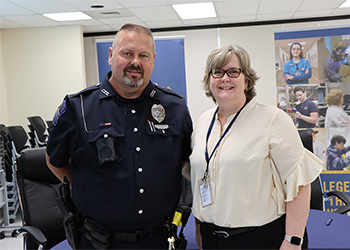 Officer Branham and Dr. Laura McCullough