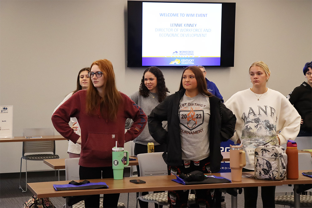 Students at Women in Manufacturing event