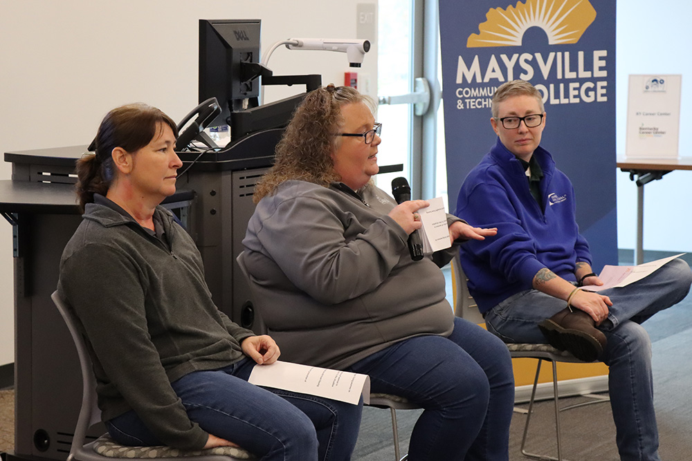 Panel discussion at Women in Manufacturing event.