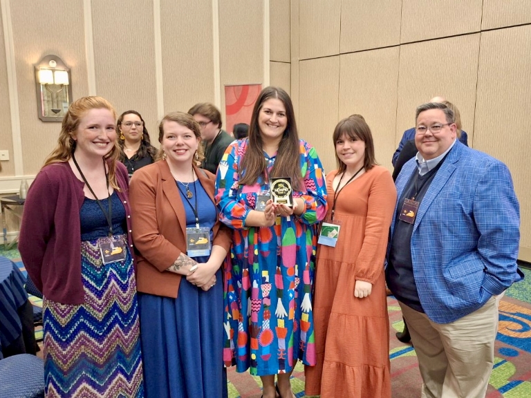 MCTC representatives recently attended the 2024 NCMPR Conference where the marketing team was awarded a Gold Medallion Award for Trade Wars.