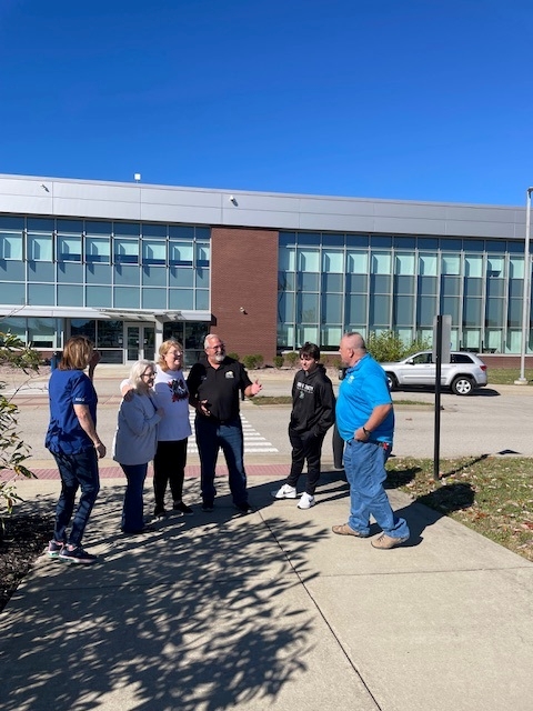 group of people at the Rowan campus on Veterans Day